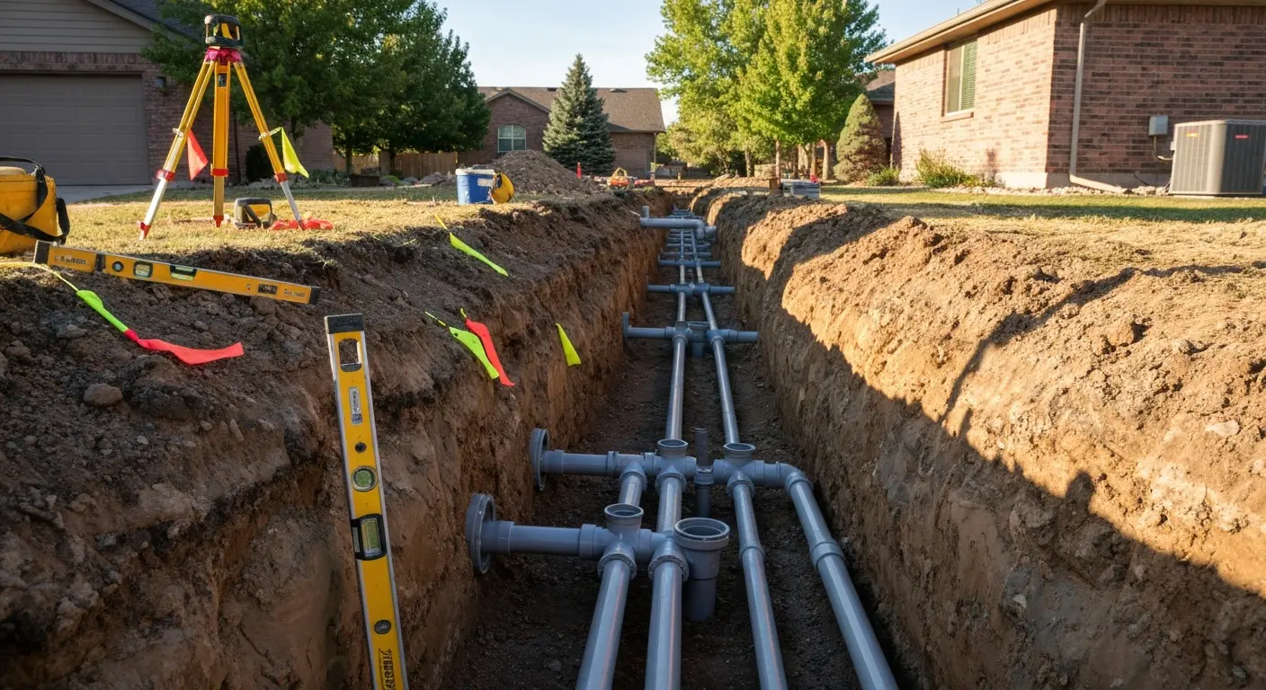 Trenching for utilities