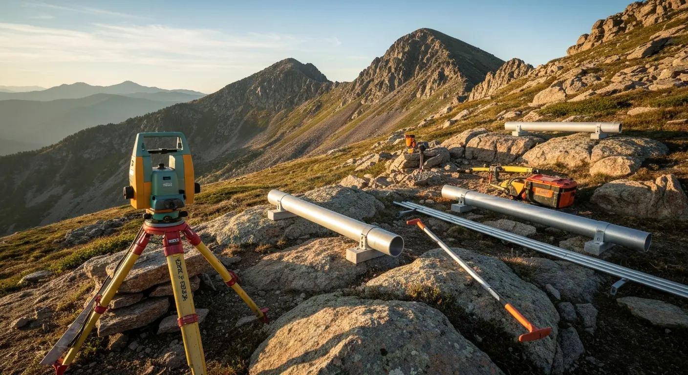 Highlands mountain landscape and project area
