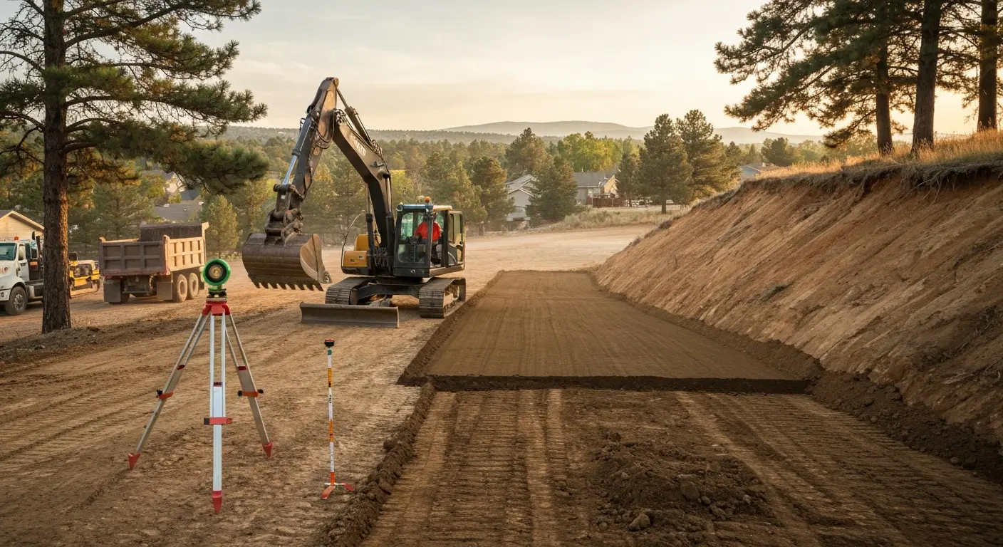 Grading and site leveling