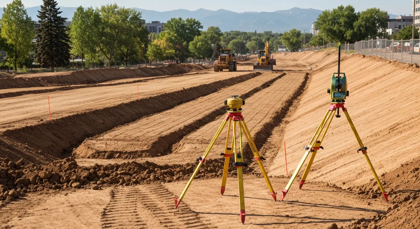 Site grading near Cherry Creek