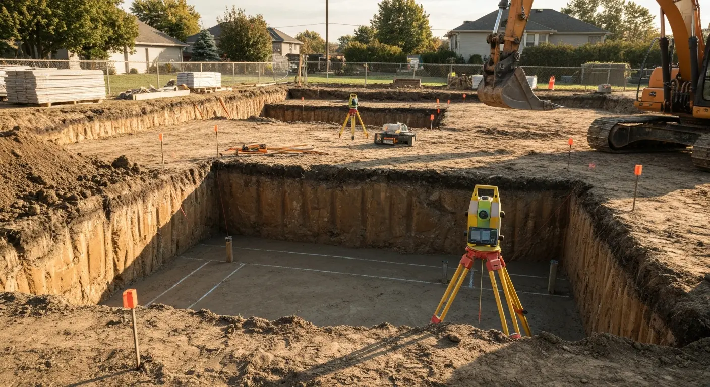 Foundation excavation project