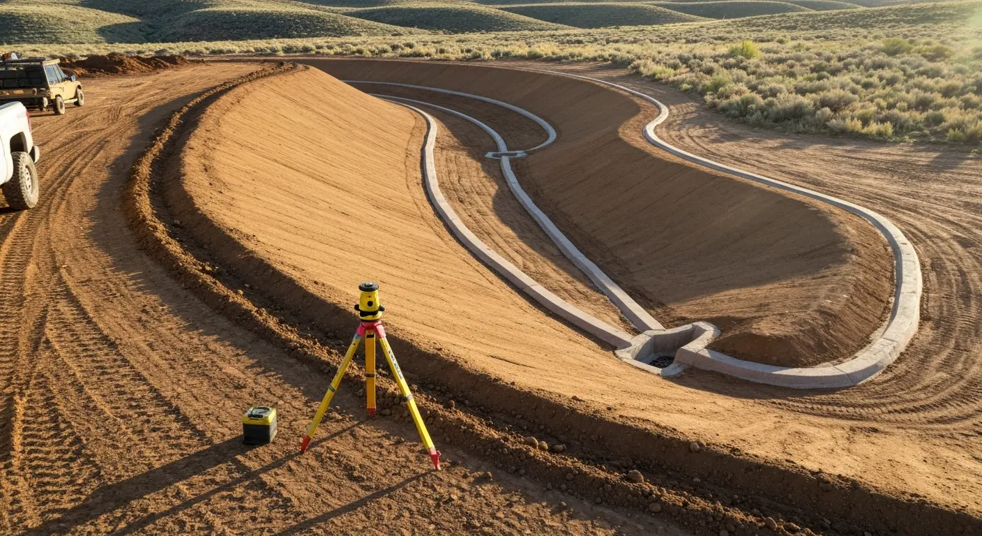 Grading and drainage work