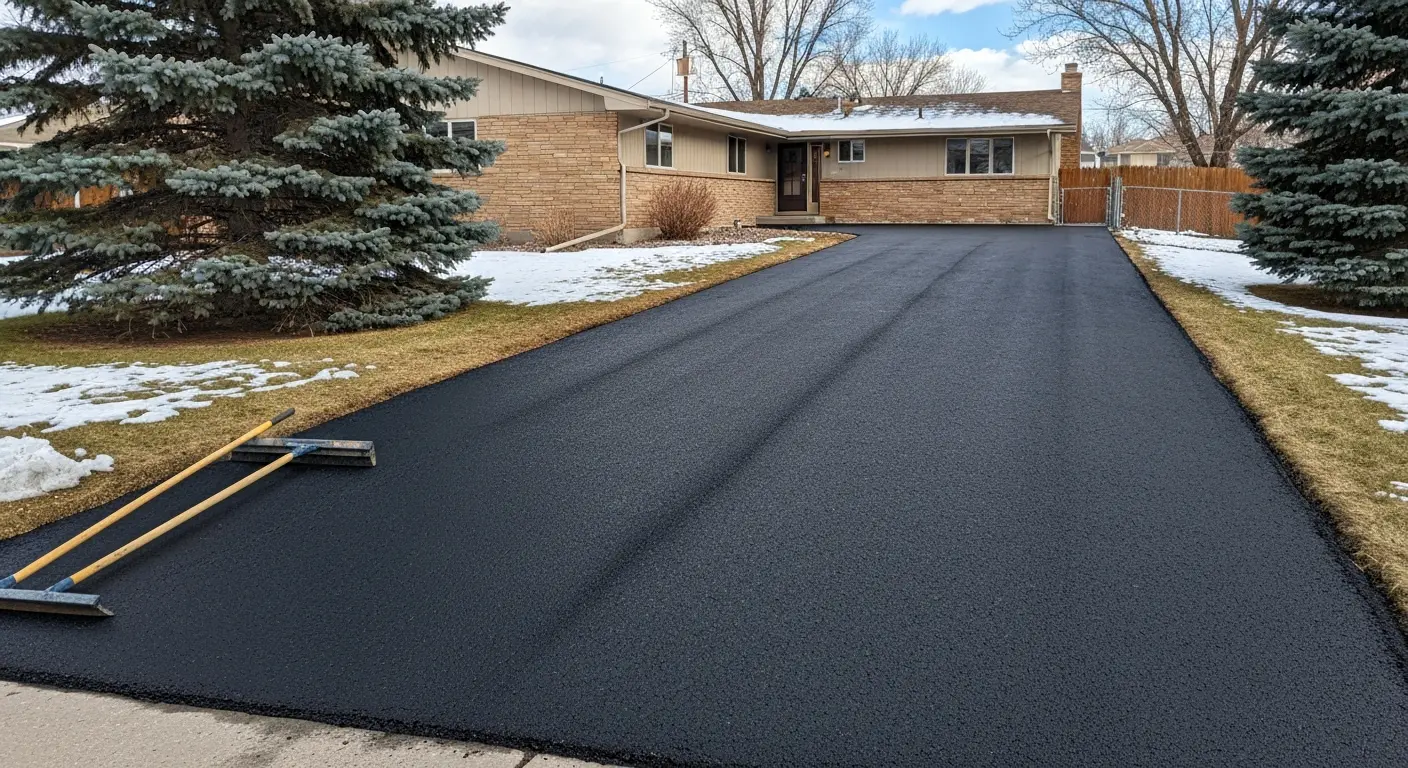 Asphalt driveway