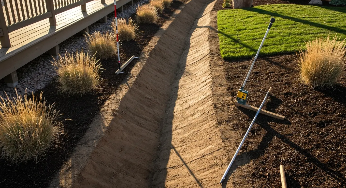 Grading and drainage work