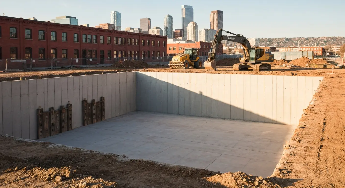 Foundation excavation project