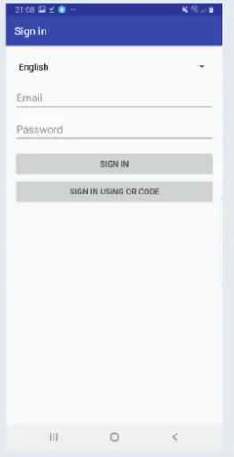 Sign in using QR code