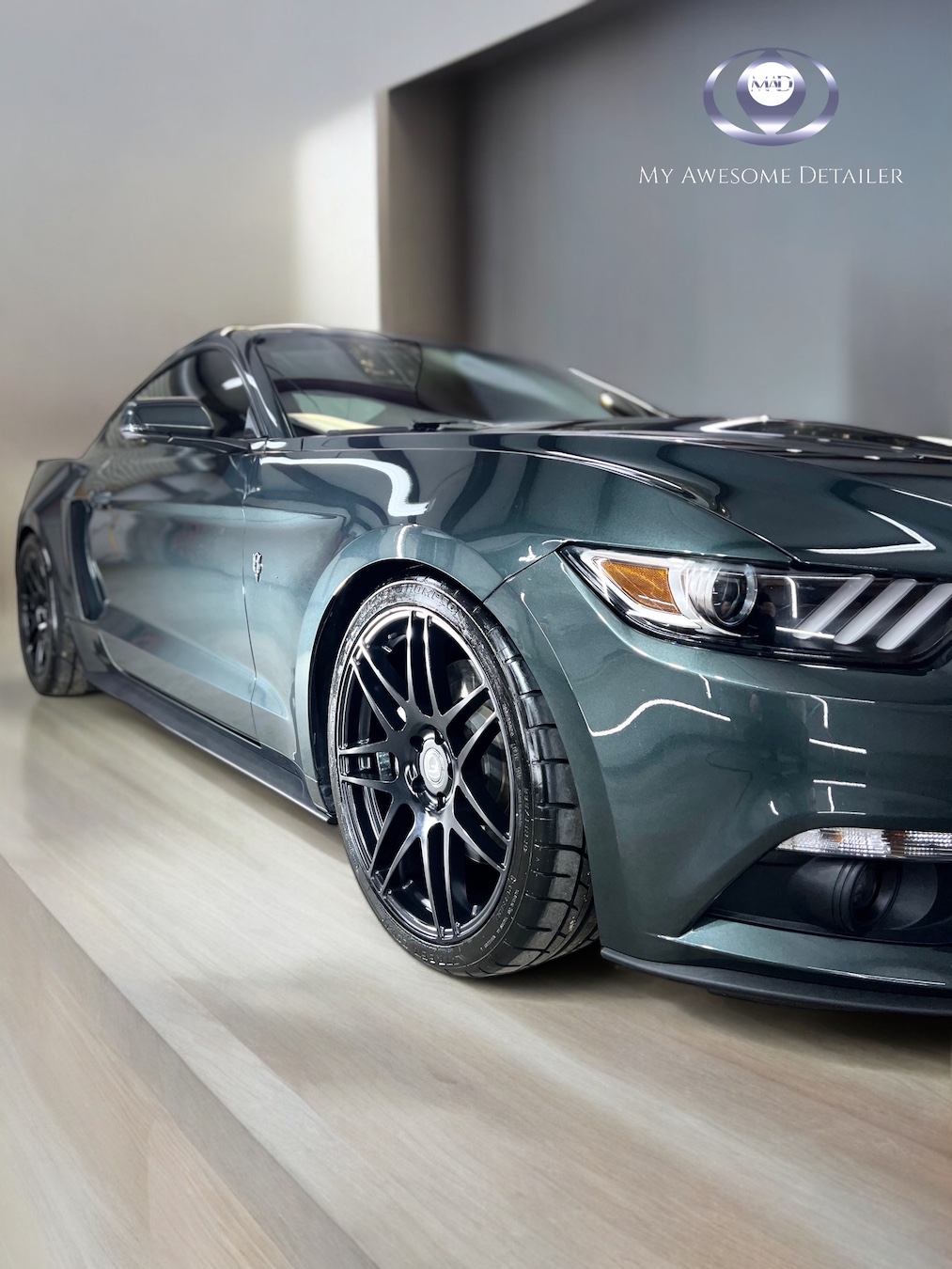 Vehicle after professional detailing, paint correction, and ceramic coating in Auburn, Alabama