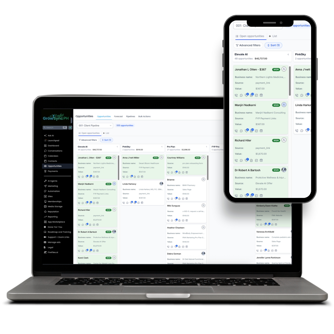Custom CRM Setup — GrowSync PH