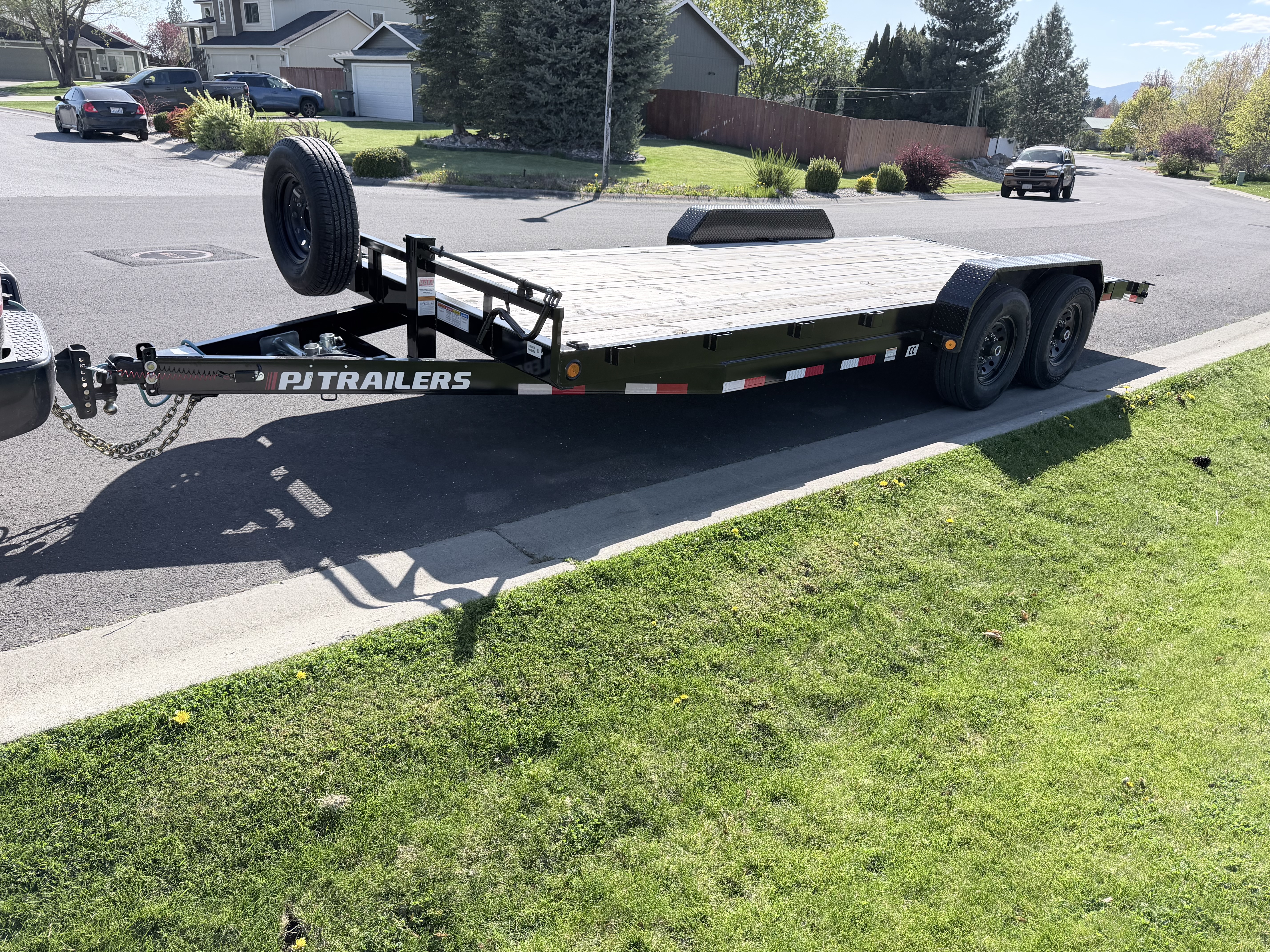 PJ equipment trailer car hauler rental in Deer Park, WA