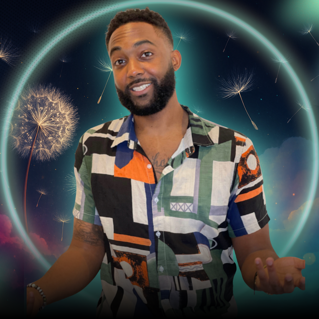 A smiling South Asian woman in her 40s, wearing a teal blouse, seated at a modern desk with a laptop and colorful sticky notes. The setting is a bright, organized workspace, radiating warmth and expertise.
