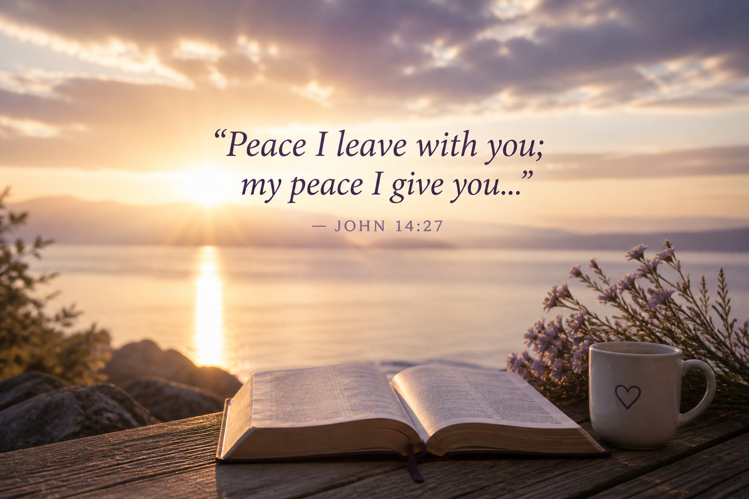 "Peace I leave with you; my peace I give you..." — JOHN 14:27 "Peace I leave with you; my peace I give you..." — JOHN 14:27