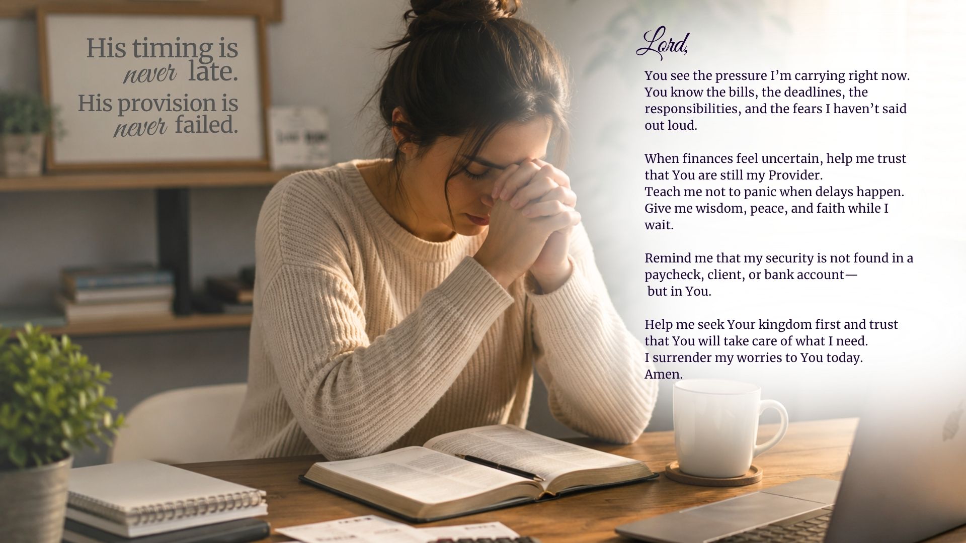 Prayer For God's Provison