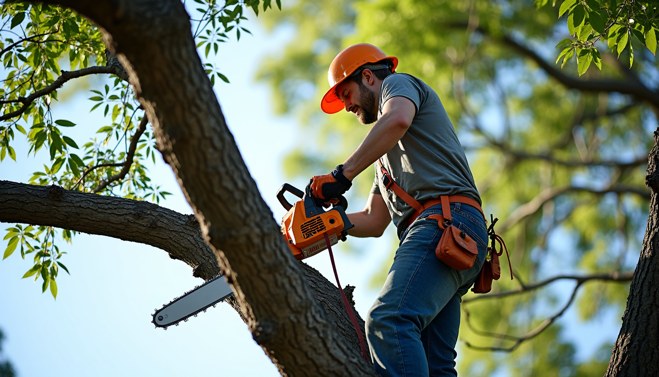 Professional tree trimming service in Apex, NC