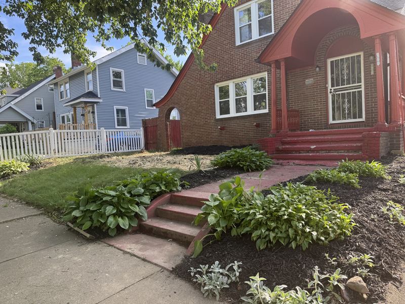Clean mulched beds