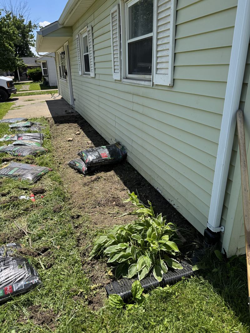 Bed before mulch