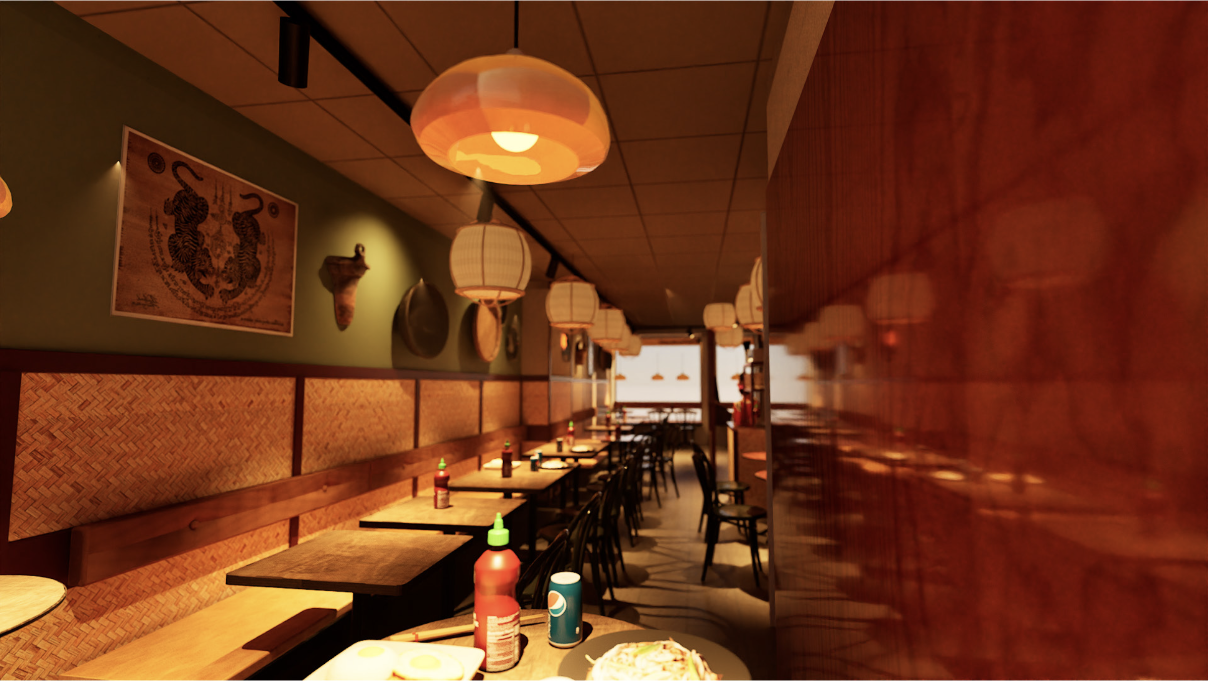 Renovering av Thai House Wok-restauranger