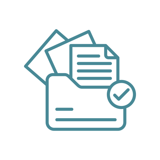 Stack of organized document files on a desk, ready for review, filing, or digital upload for secure record-keeping.