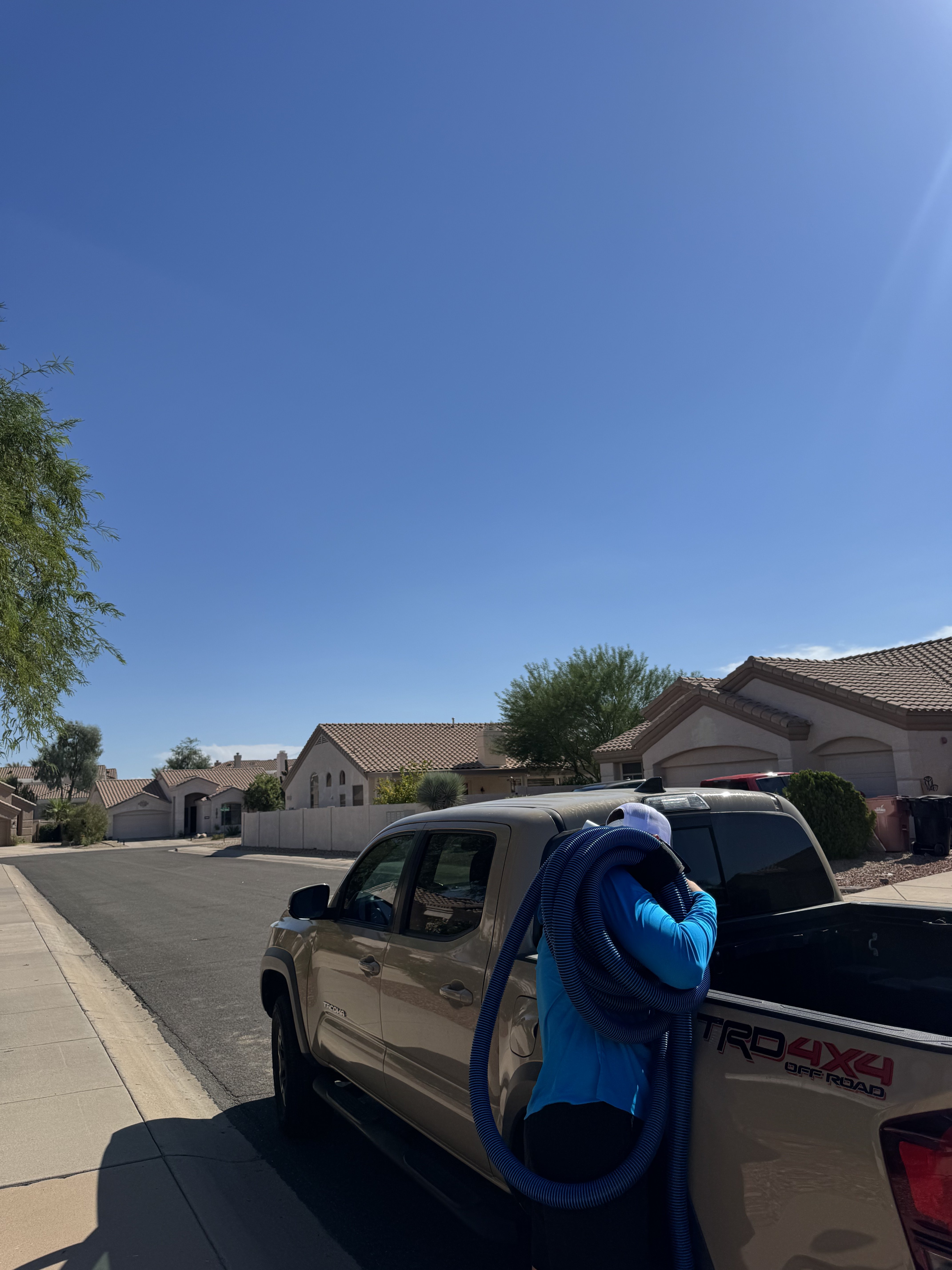 Drift Pool Co. truck loaded with equipment in Scottsdale, Arizona