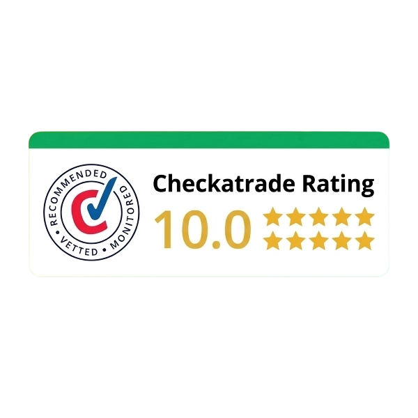 Checkatrade Rating 10.0 out of 10, vetted and monitored