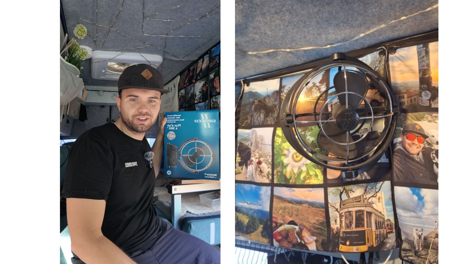 Sirocco II 360°-Ventilator im Camper verbessert die Luftzirkulation und ergänzt das Belüftungskonzept für angenehme Temperaturen im Wohnbereich. Sirocco II 360°-Ventilator im Camper verbessert die Luftzirkulation und ergänzt das Belüftungskonzept für angenehme Temperaturen im Wohnbereich.