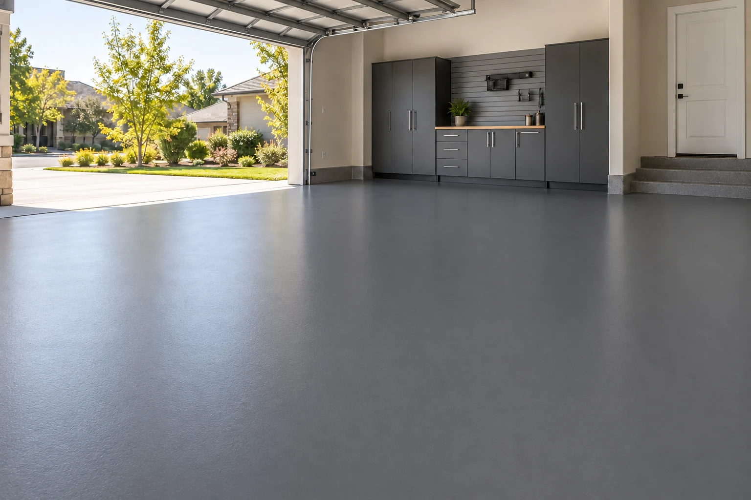 Illustrative charcoal solid color finish