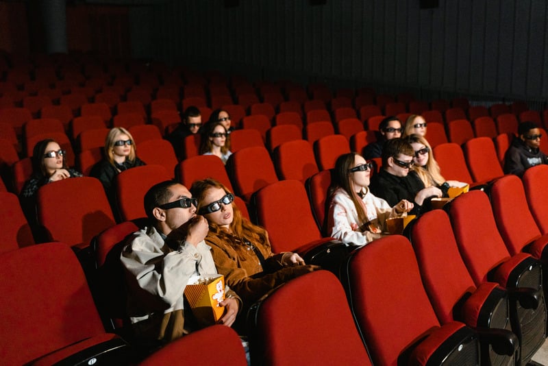 Audience at a film screening