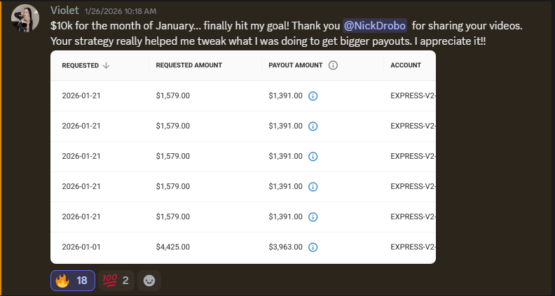 Nick Drobo Student Result 2