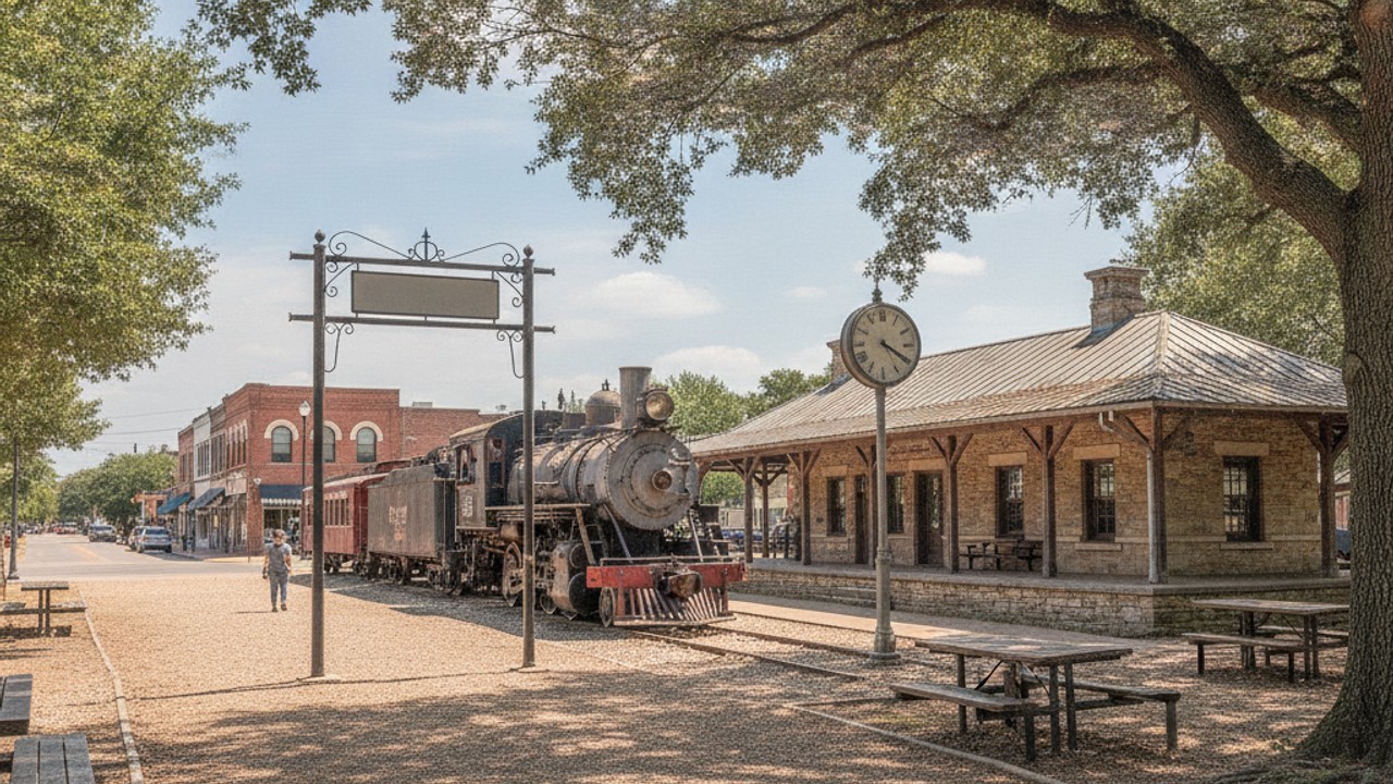 Iron Horse Square Park in Mineola, TX