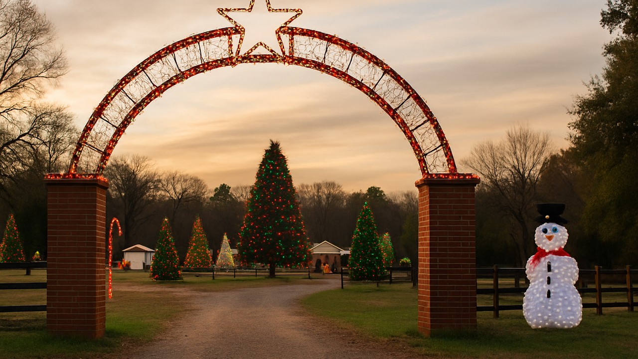Land of Lights Christmas Park in Athens, TX