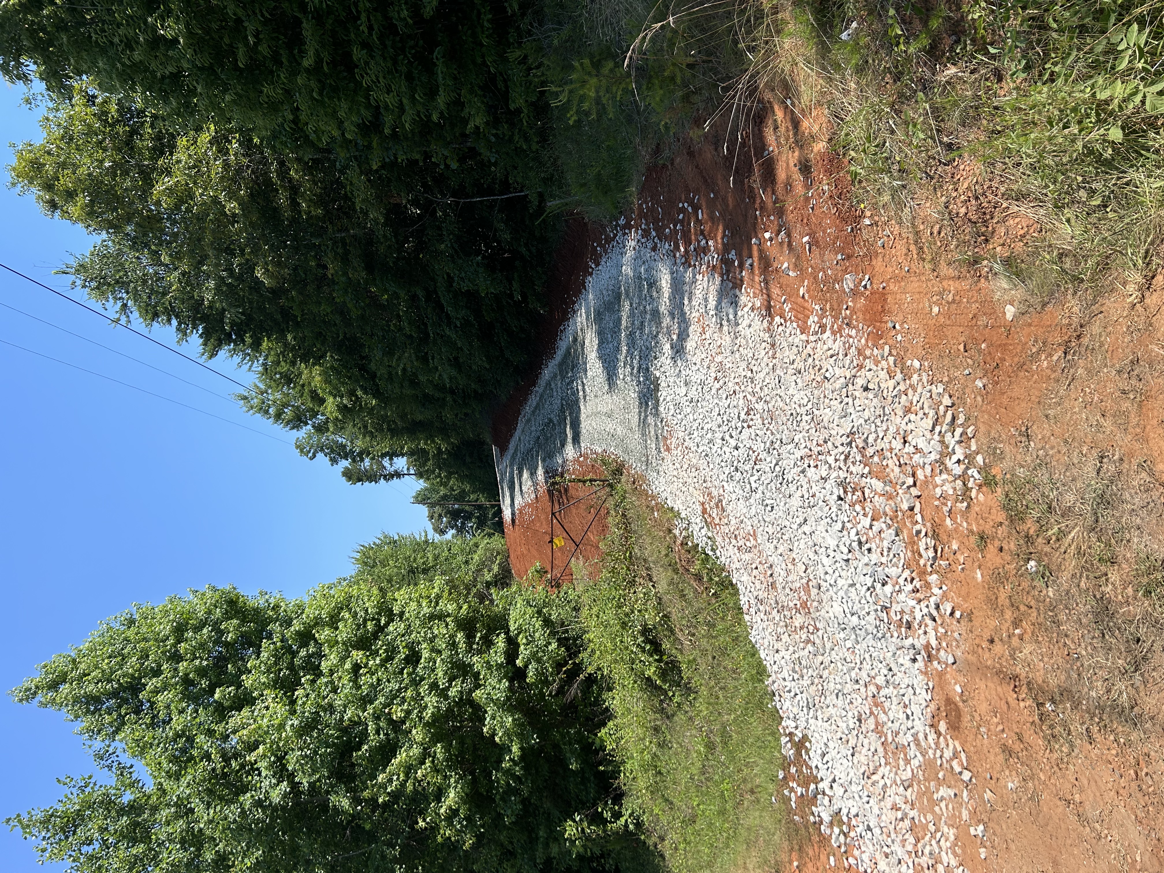 Same driveway after regrading and new gravel