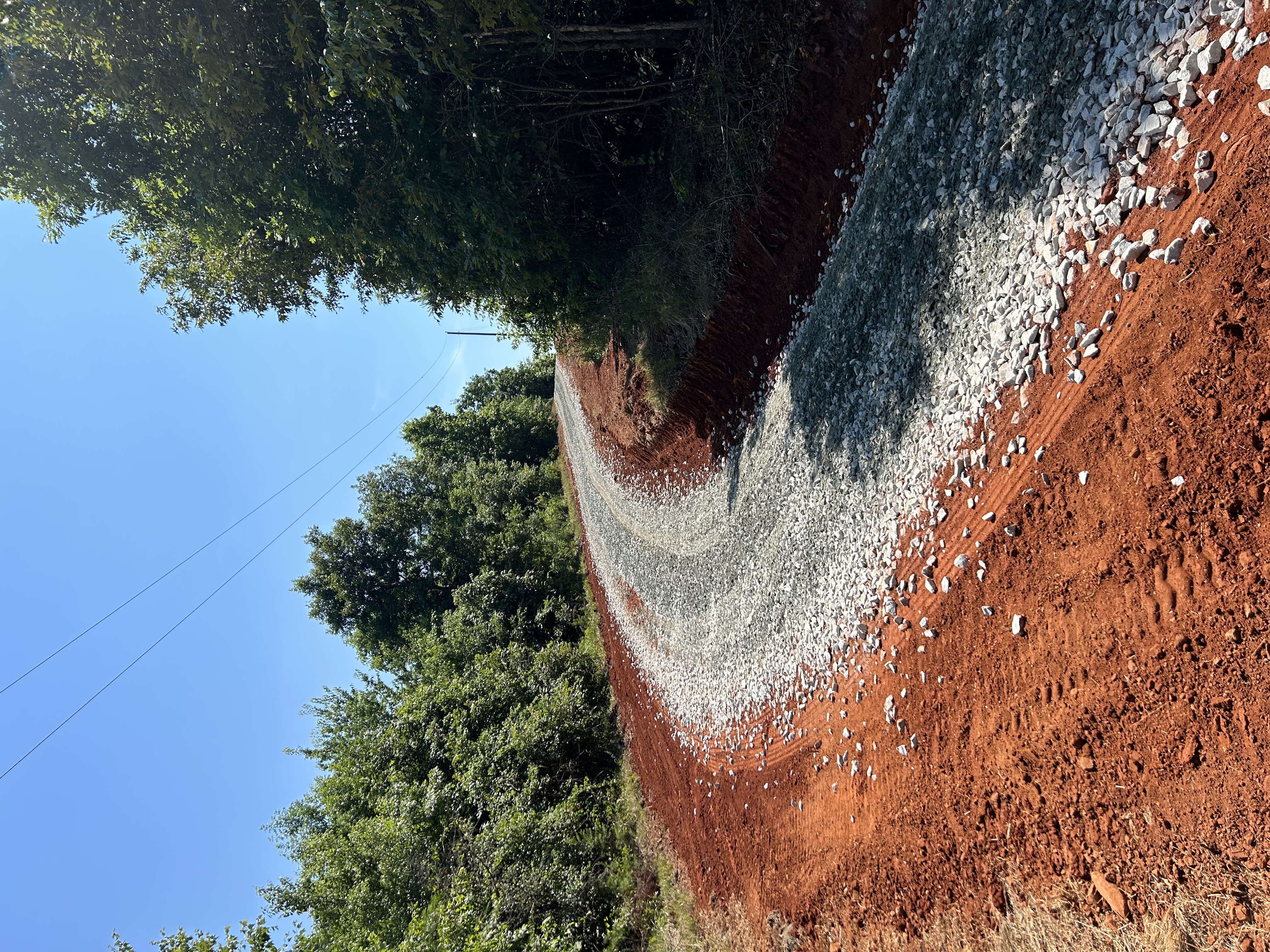 Same driveway after new gravel