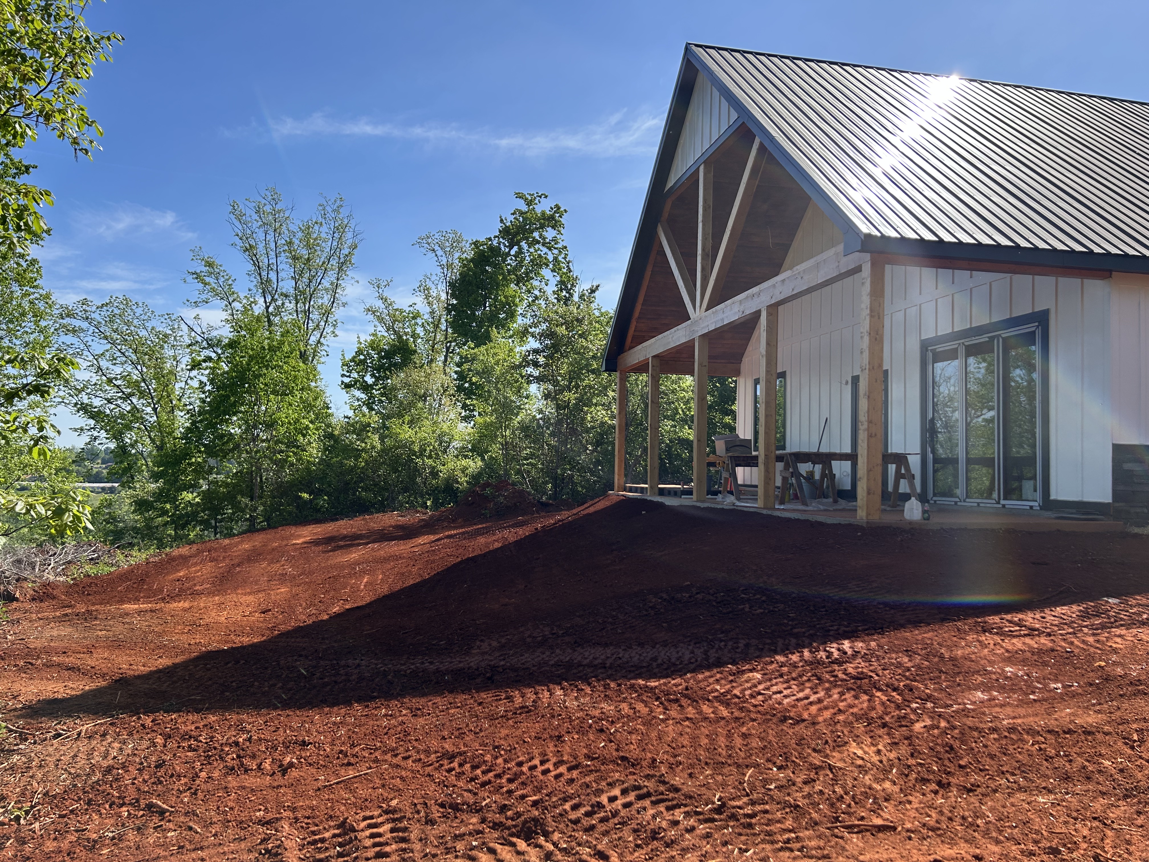 Final grading around a new home