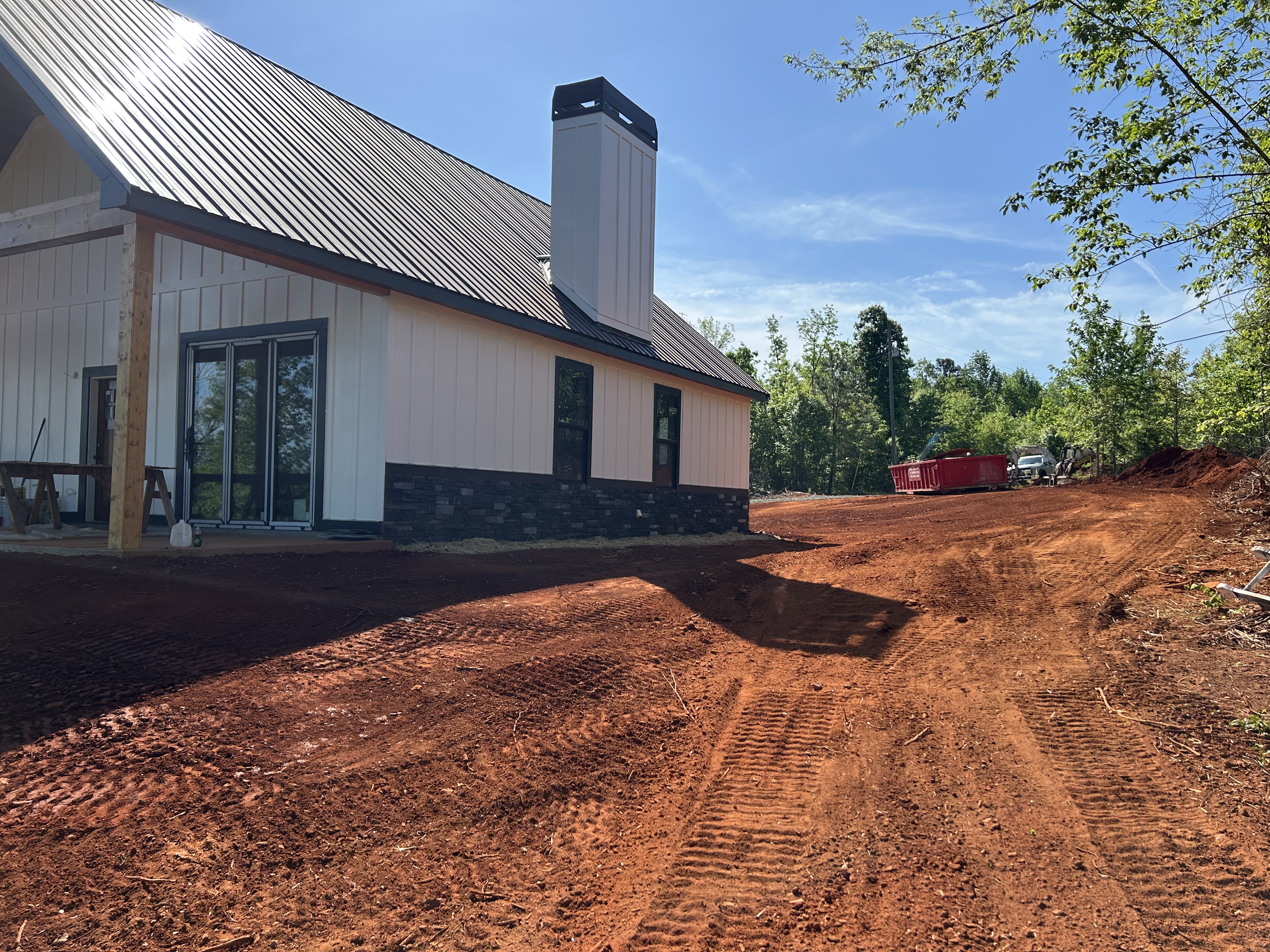 New home final grading