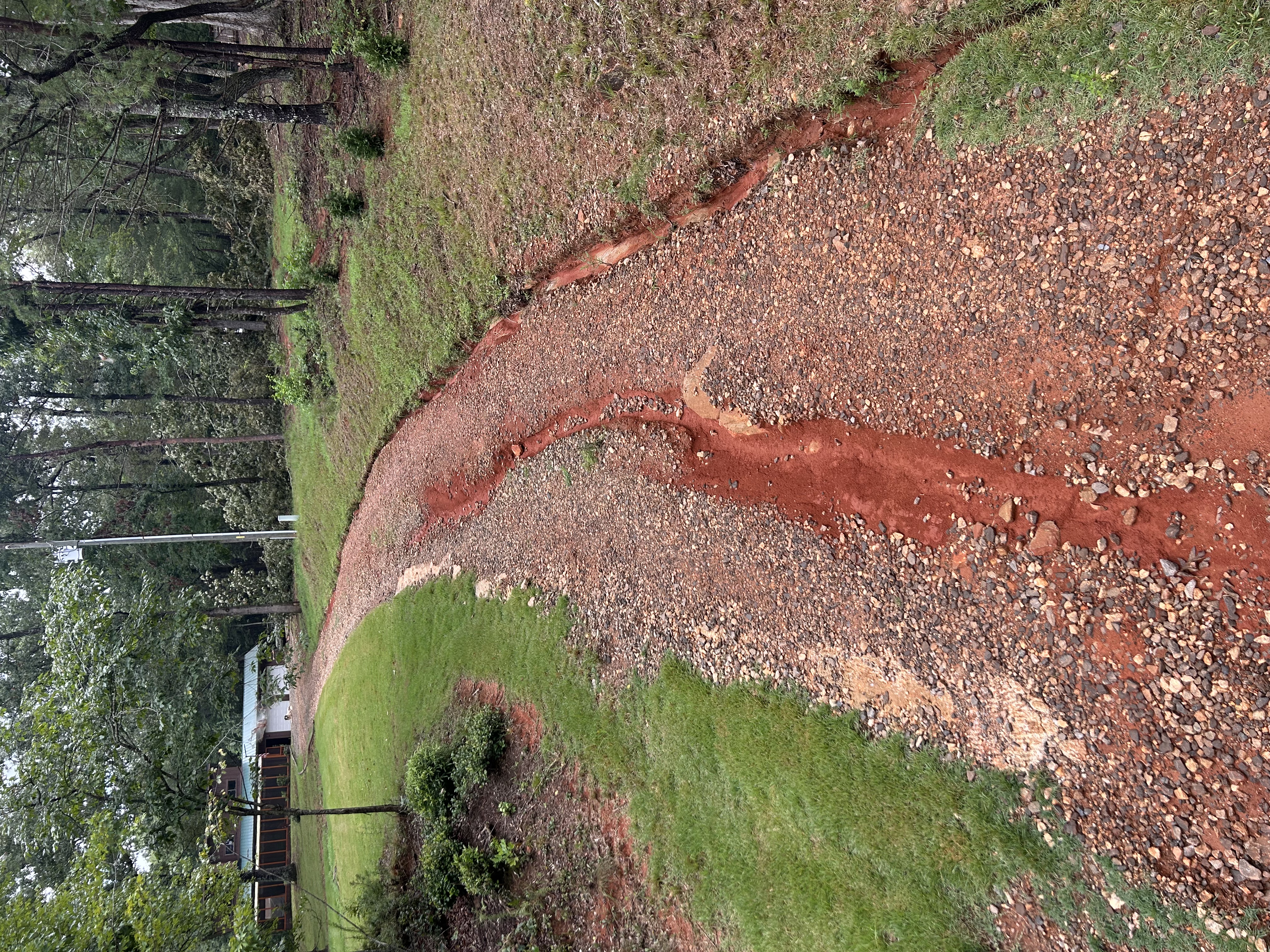 New gravel driveway
