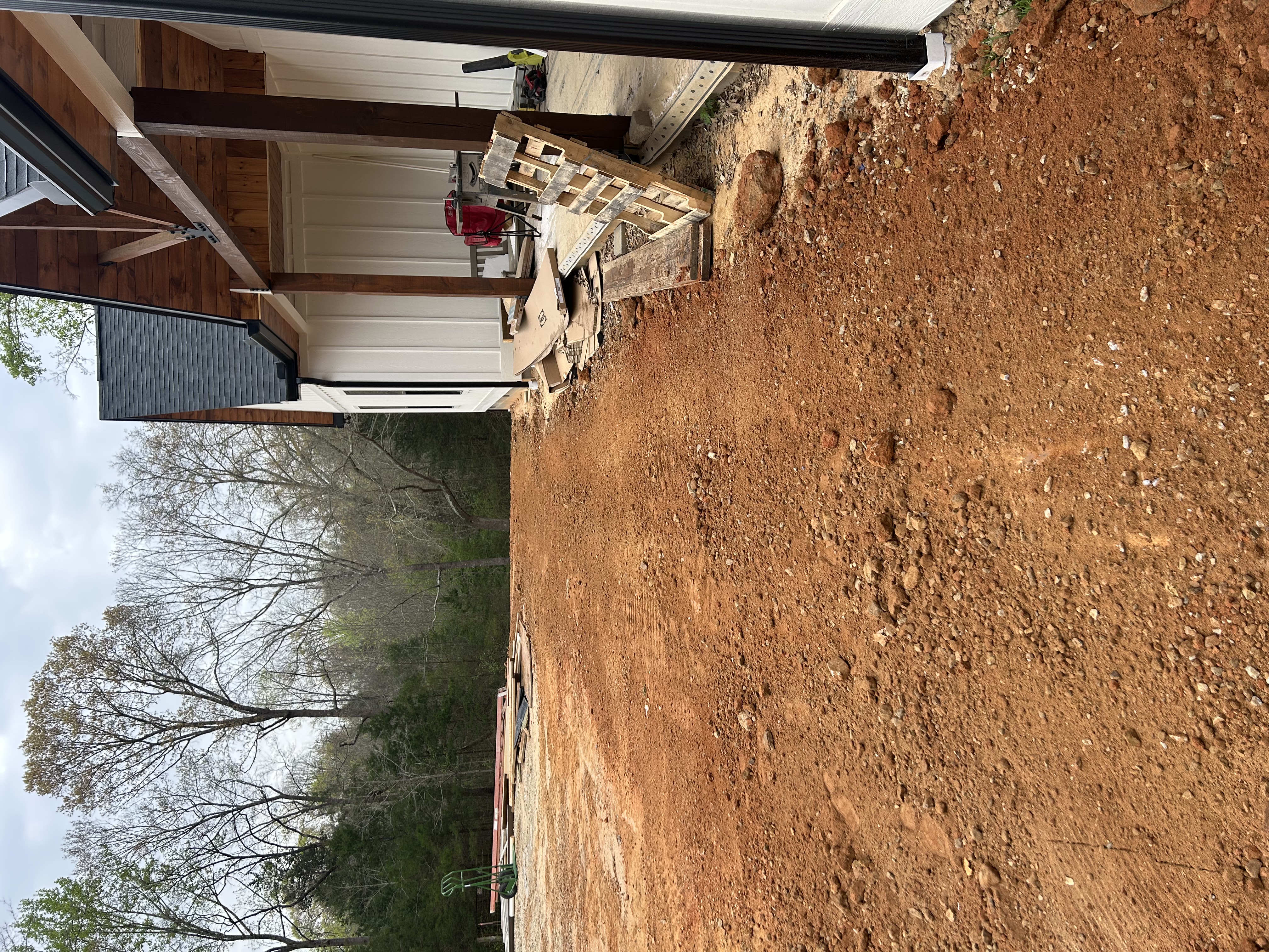 New home final grading