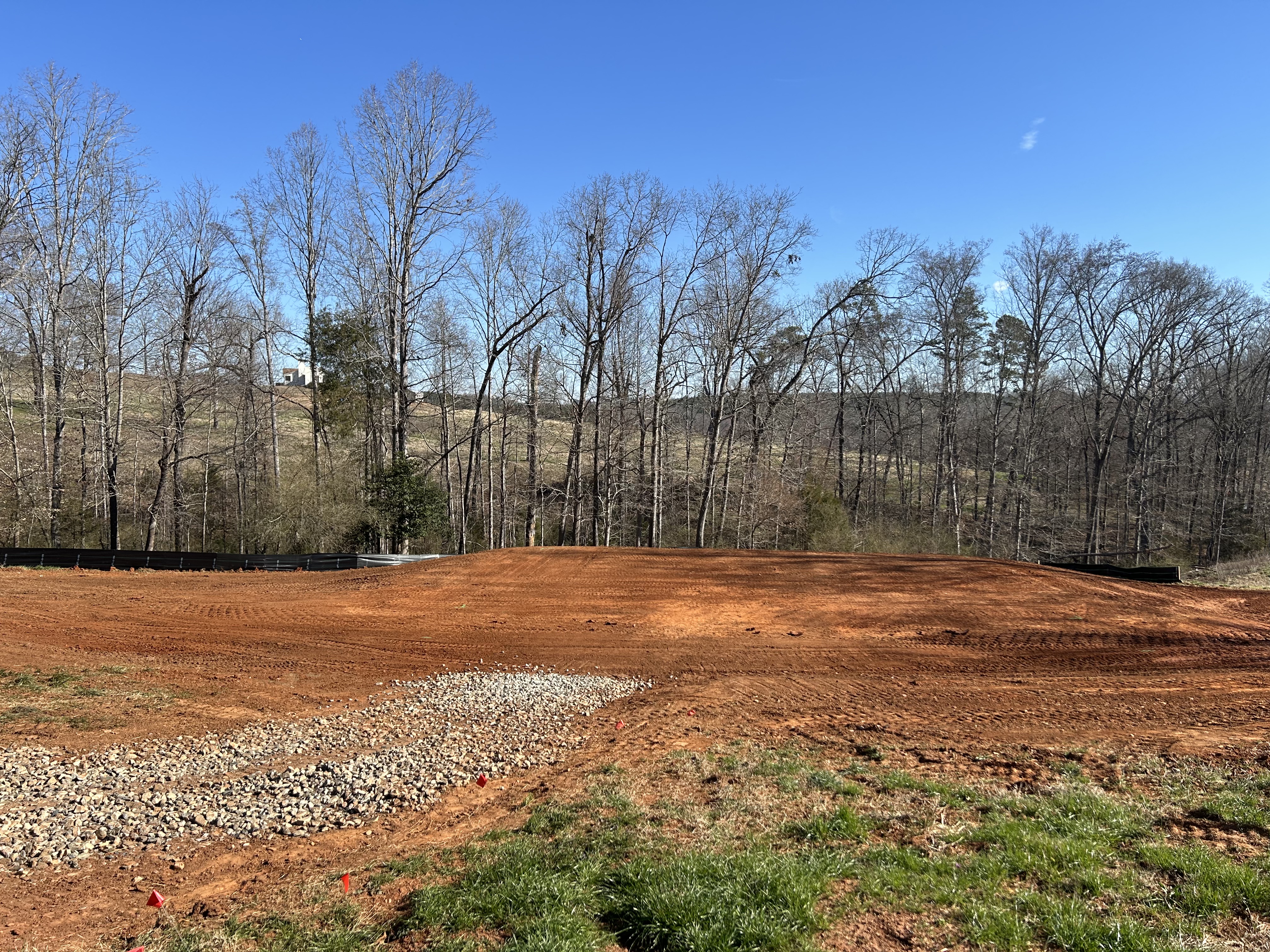 New home final grading