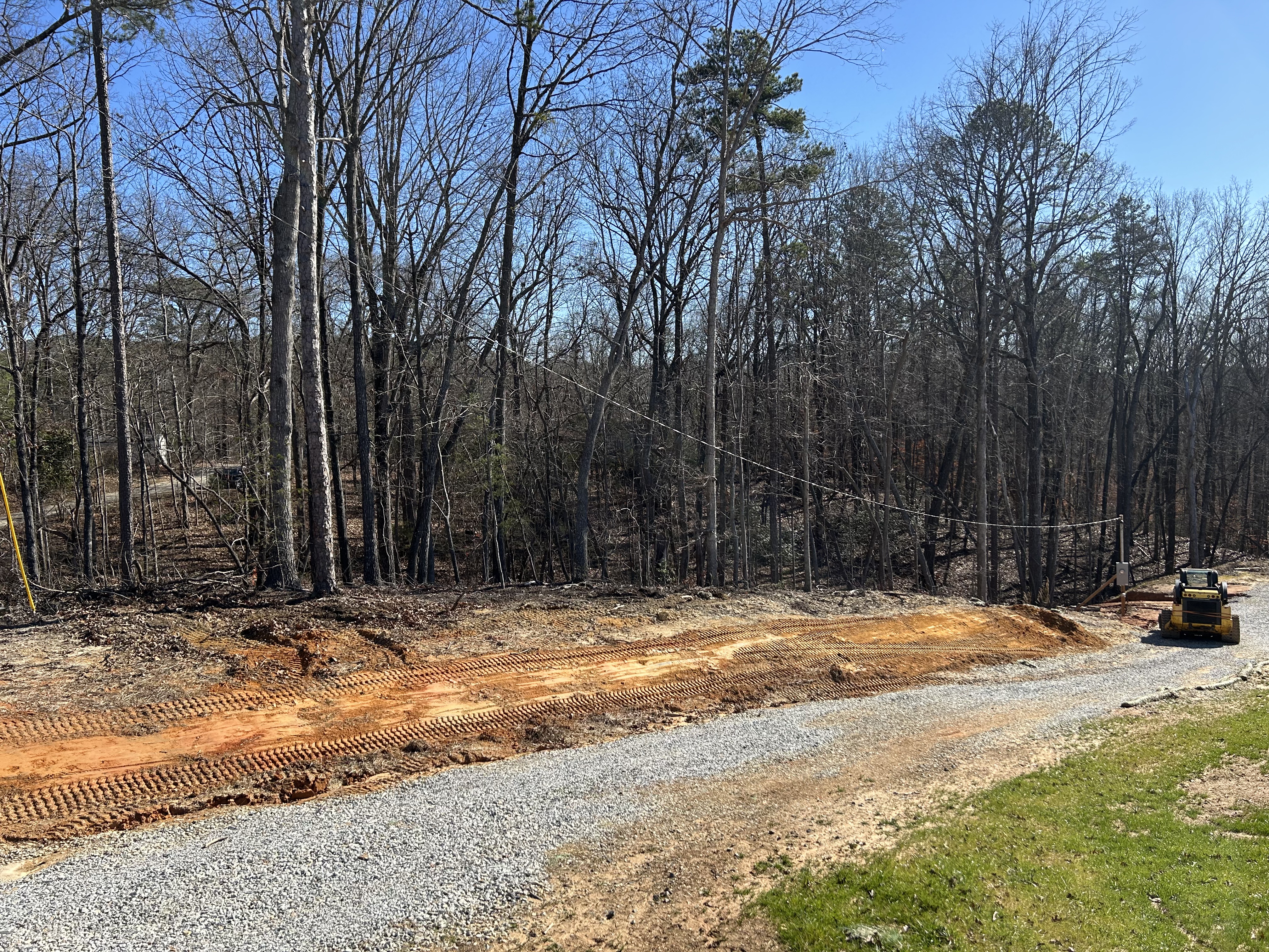 Driveway widening grading