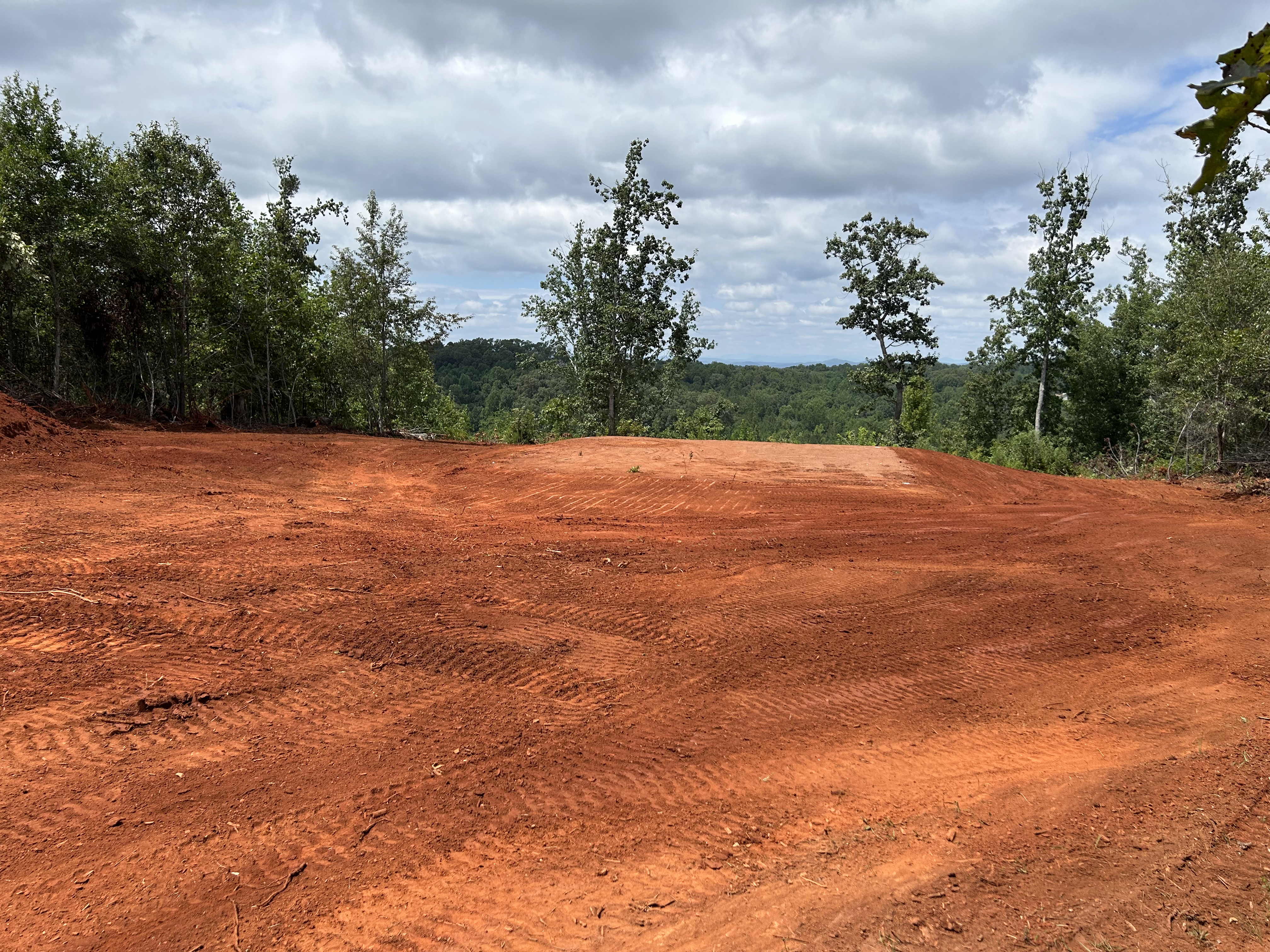 Graded building pad ready for a new home