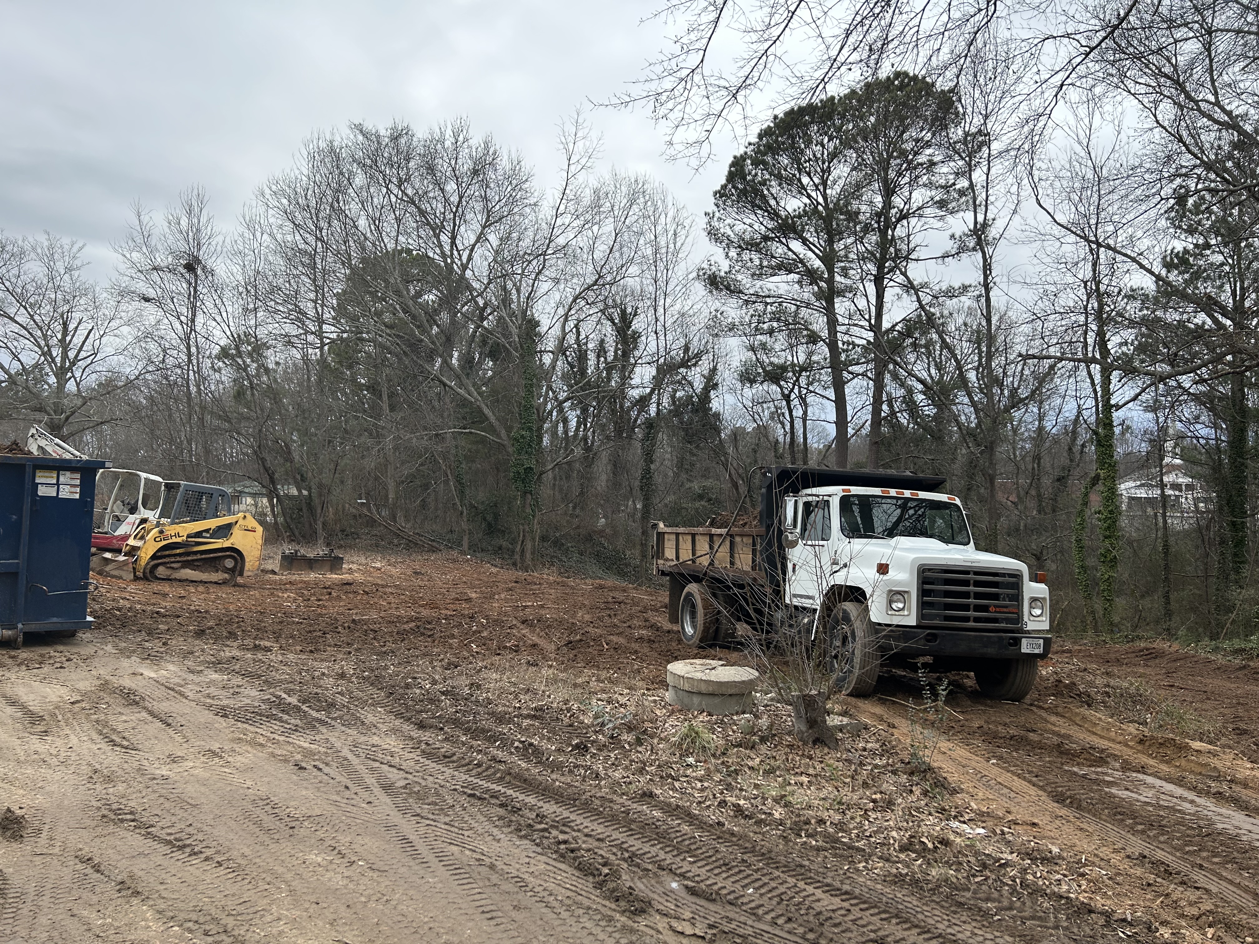 Site cleared and graded after demolition