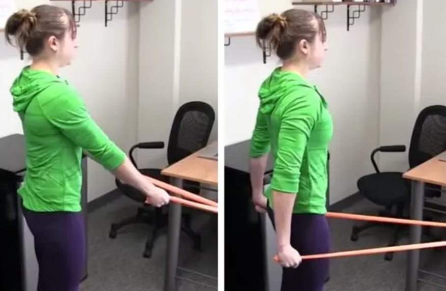 straight arm row
