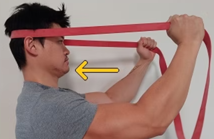 banded chin tuck