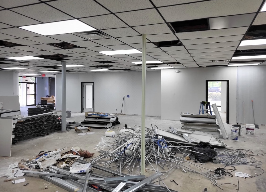 Texas commercial construction site