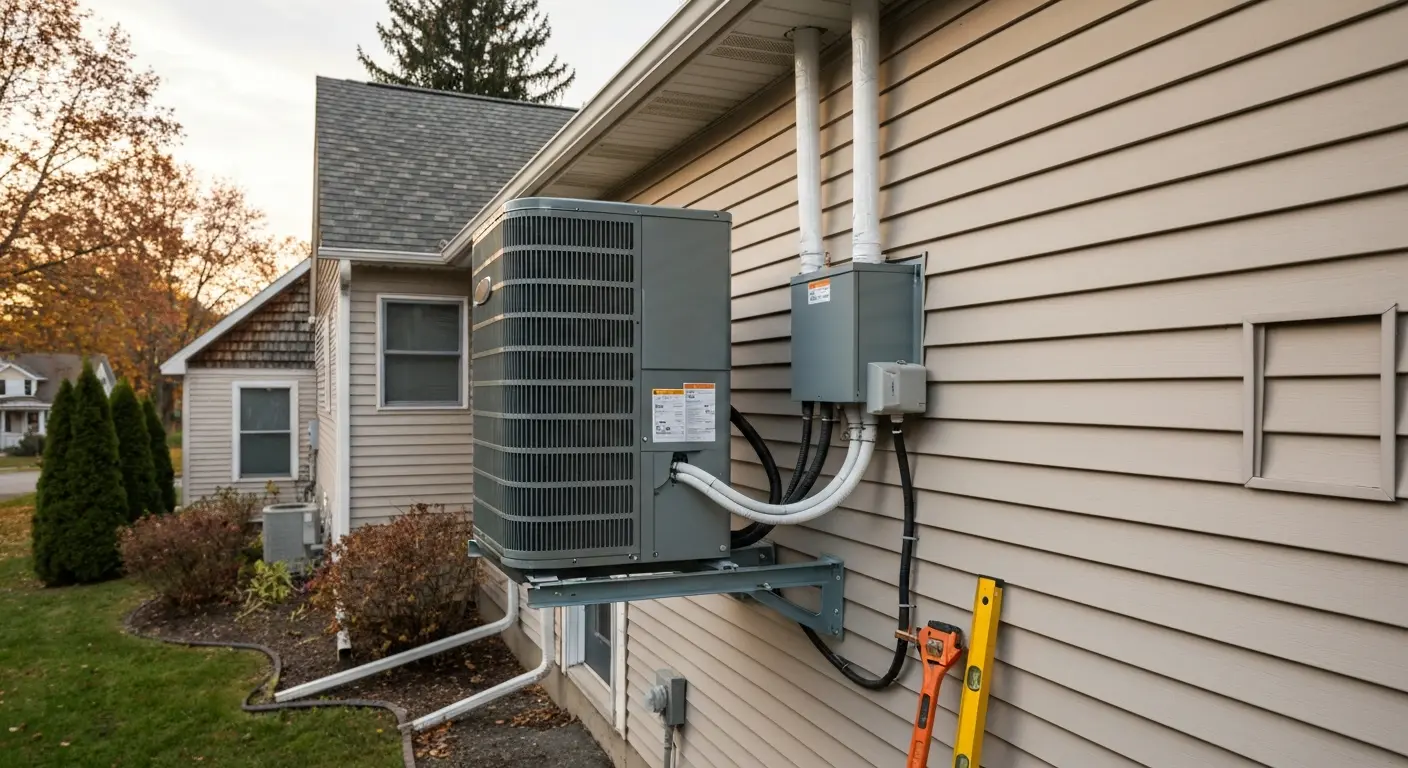 HVAC system replacement installation