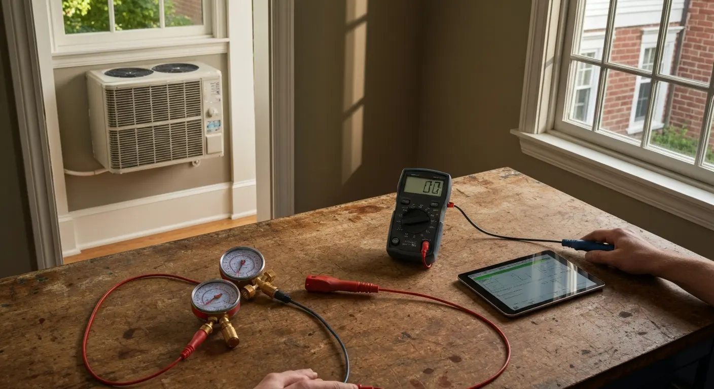 Air conditioning repair work