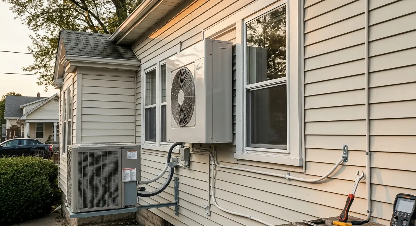 Mini split replacement installation
