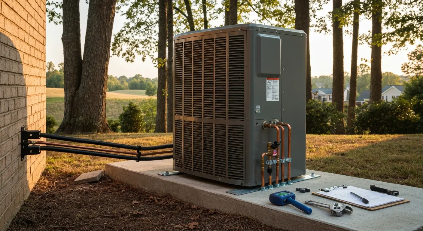 HVAC system replacement installation