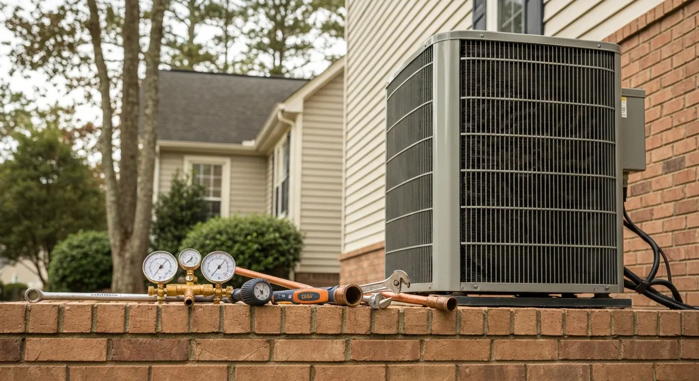 Air conditioning repair work