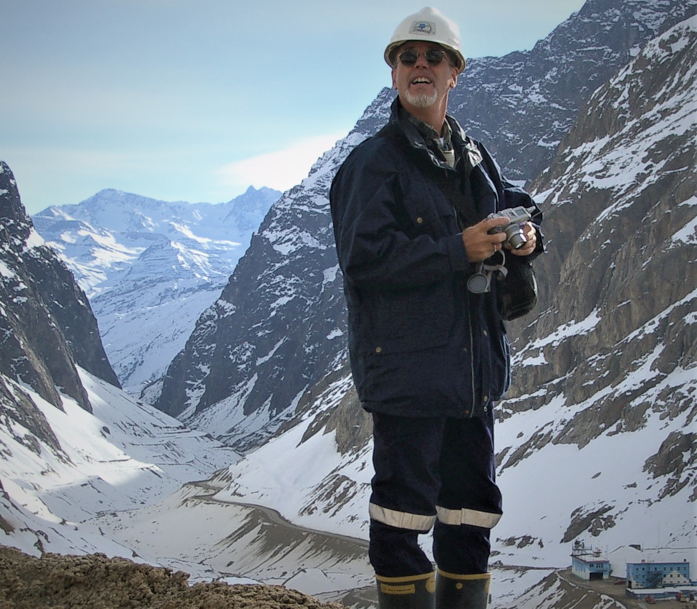 K. Garshol on site in the Andes