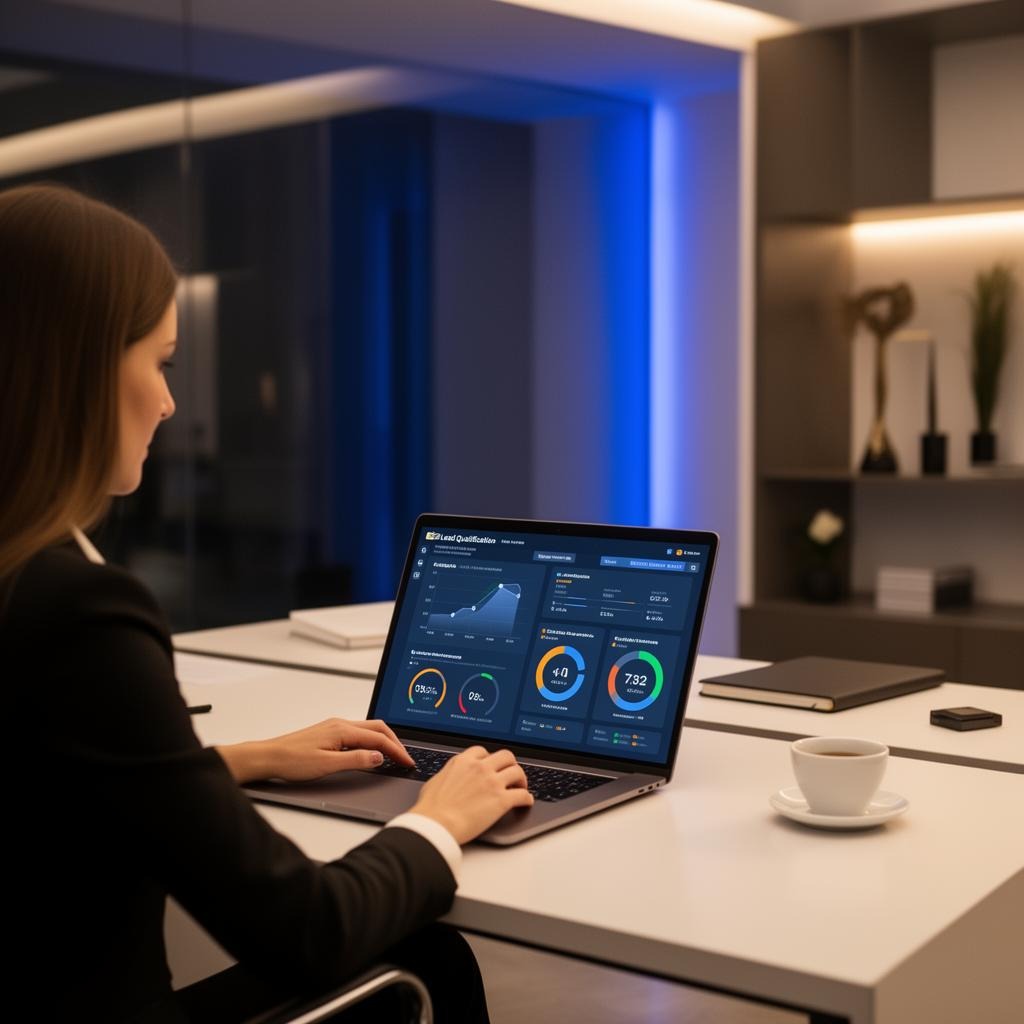 Real estate agent using AI dashboard