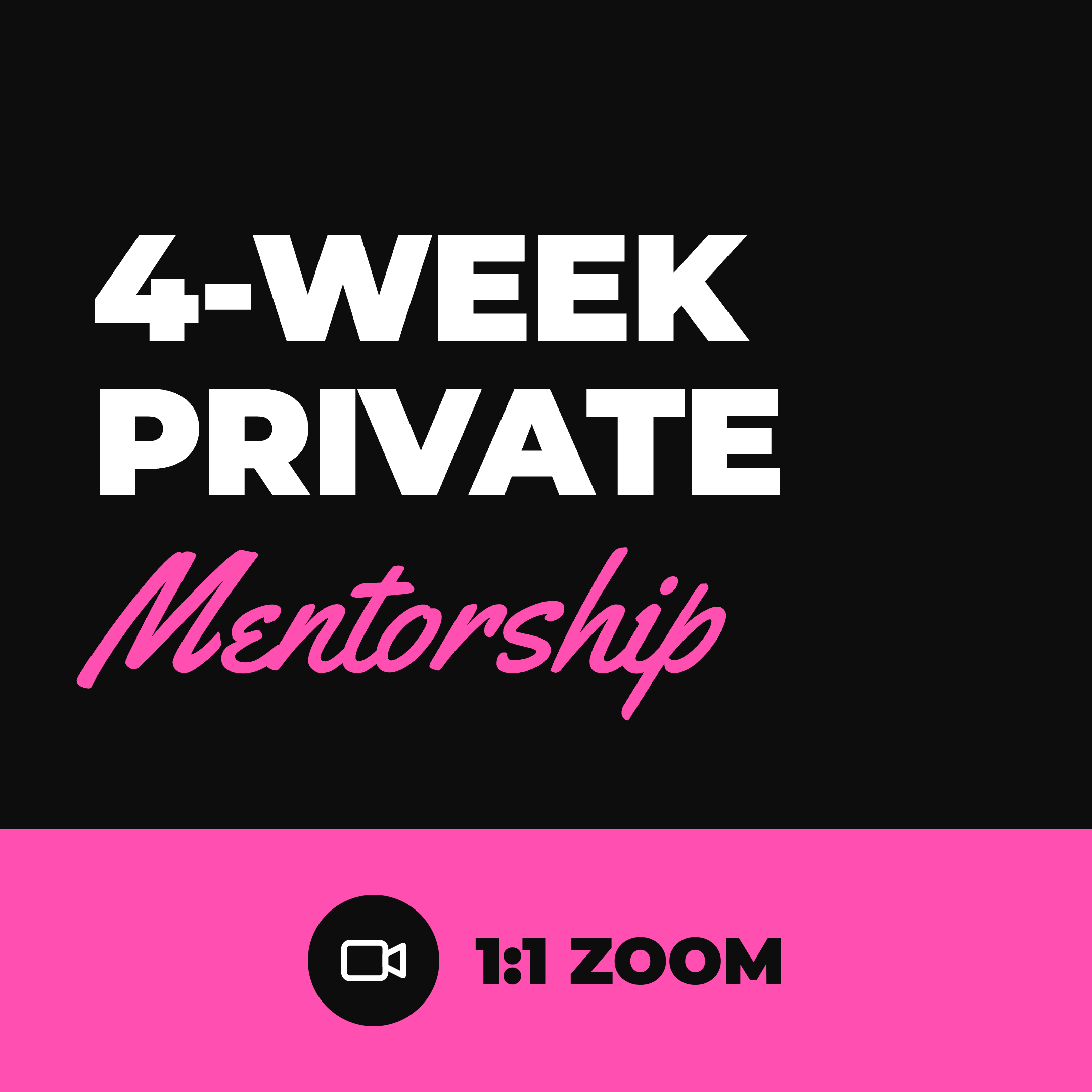 Jess Cox 4-week private mentorship preview